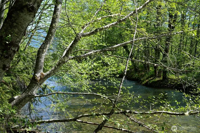 a view of a golf course with a lake