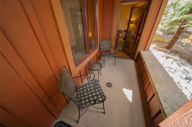 a view of street with sitting area