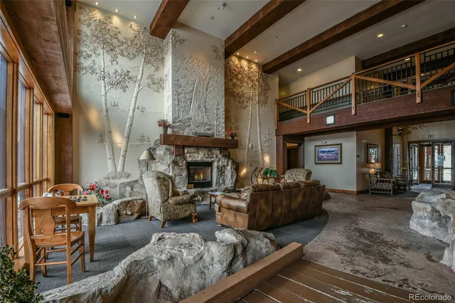 a view of a garden with an outdoor space