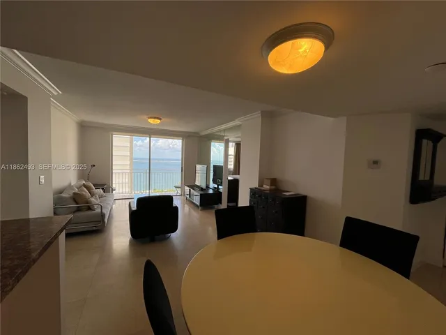 a large room with furniture