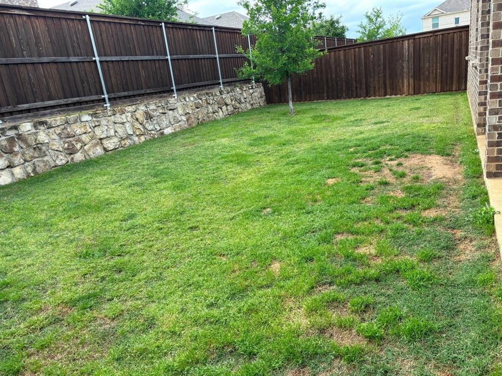 4617 Azurite Road Little Elm, TX 76227 - Photo 10 of 12 a garden with wooden fence