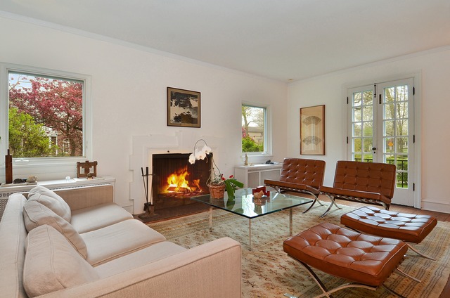 63 Abbotsford Road Winnetka, IL 60093 - Photo 4 of 25 a living room with furniture and a fireplace