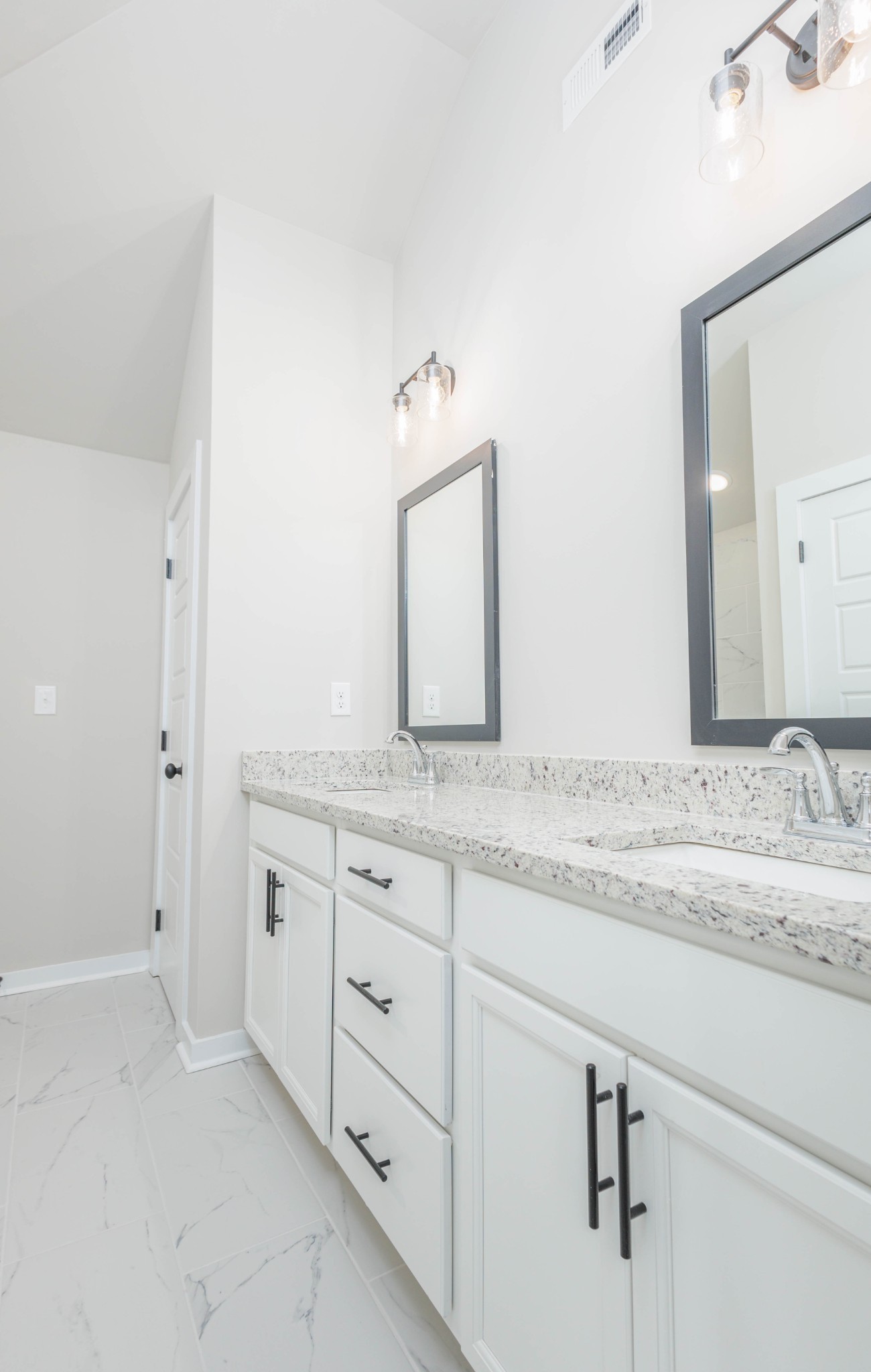 0 Poplar Way Dickson, TN 37055 - Photo 29 of 49 a bathroom with a granite countertop sink and a mirror