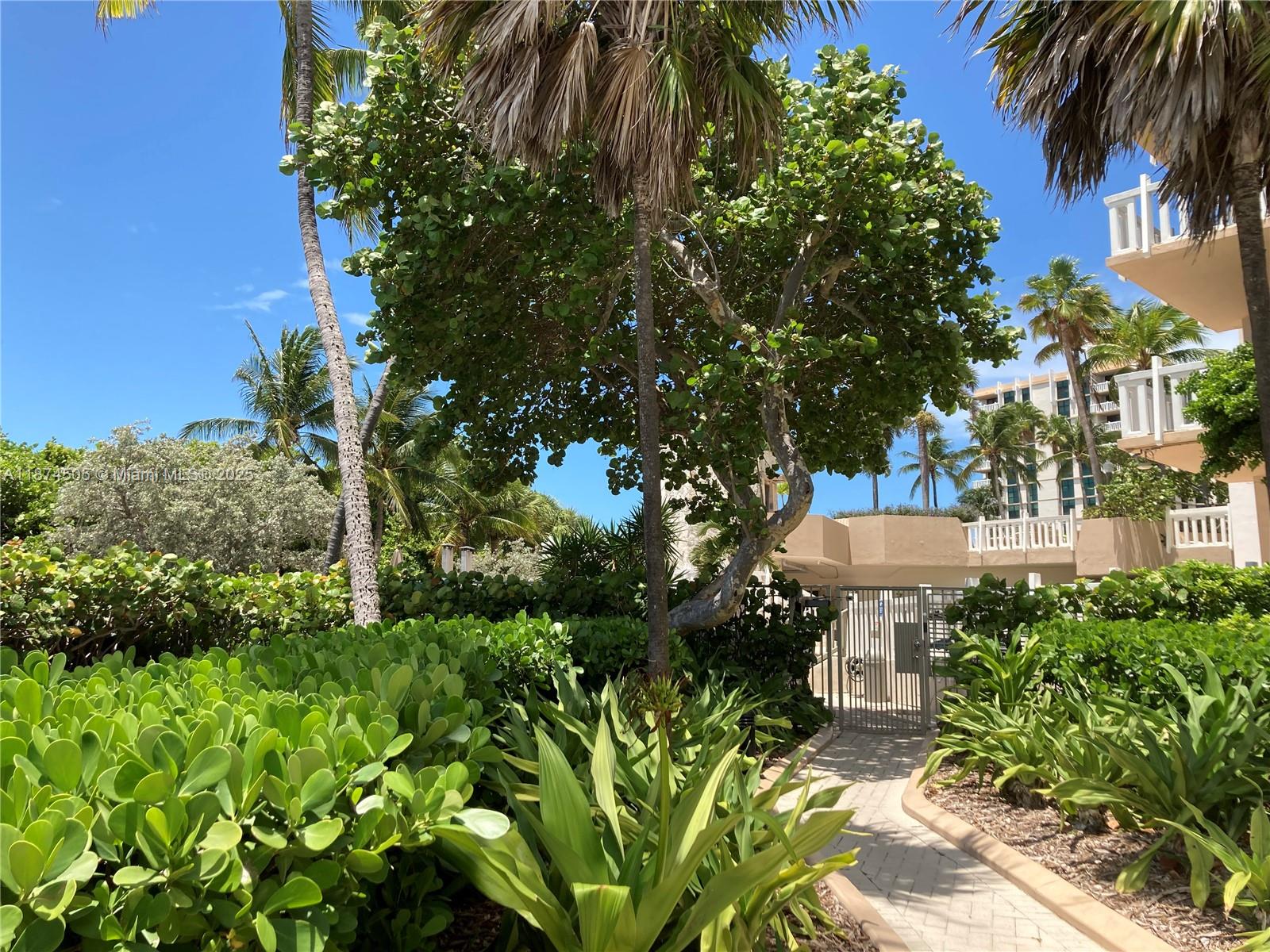 1111 Crandon Boulevard, Unit B606 Key Biscayne, FL 33149 - Photo 5 of 33 a view of a backyard