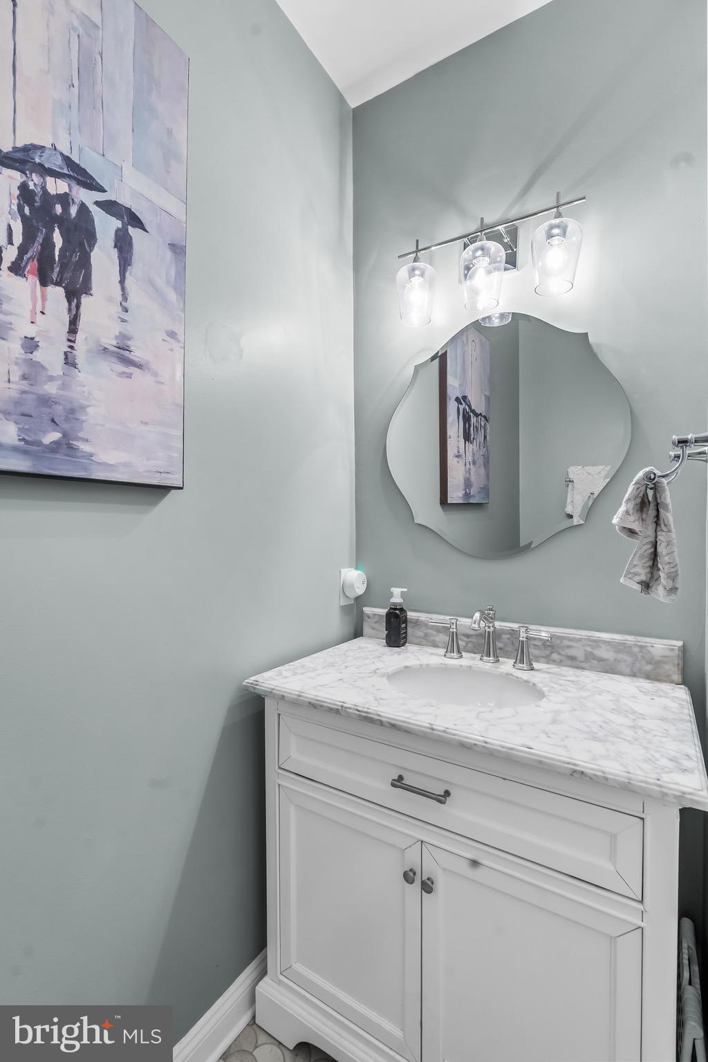 3653 Tuckahoe Road Franklinville, NJ 08322 - Photo 26 of 41 a bathroom with a sink and a mirror