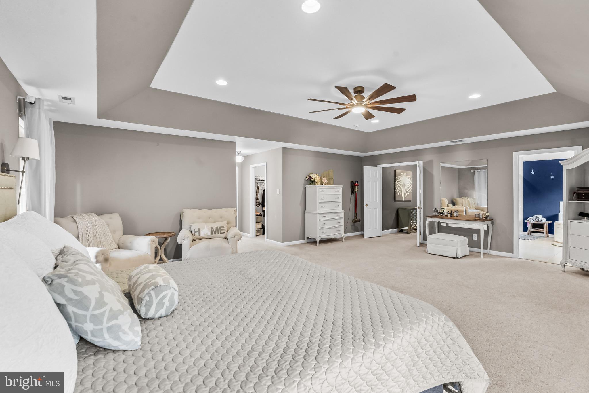 3653 Tuckahoe Road Franklinville, NJ 08322 - Photo 27 of 41 a bedroom with furniture and a chandelier