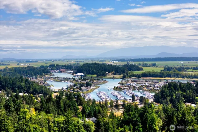 a view of lake with mountain