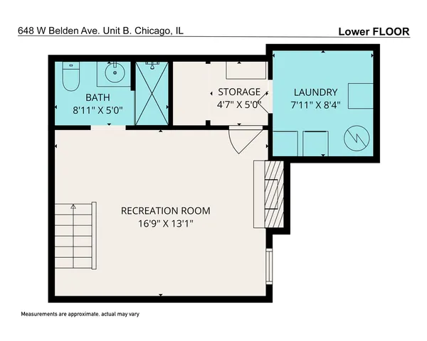 $580,000 | 648 West Belden Avenue, Unit B, Chicago, IL 60614