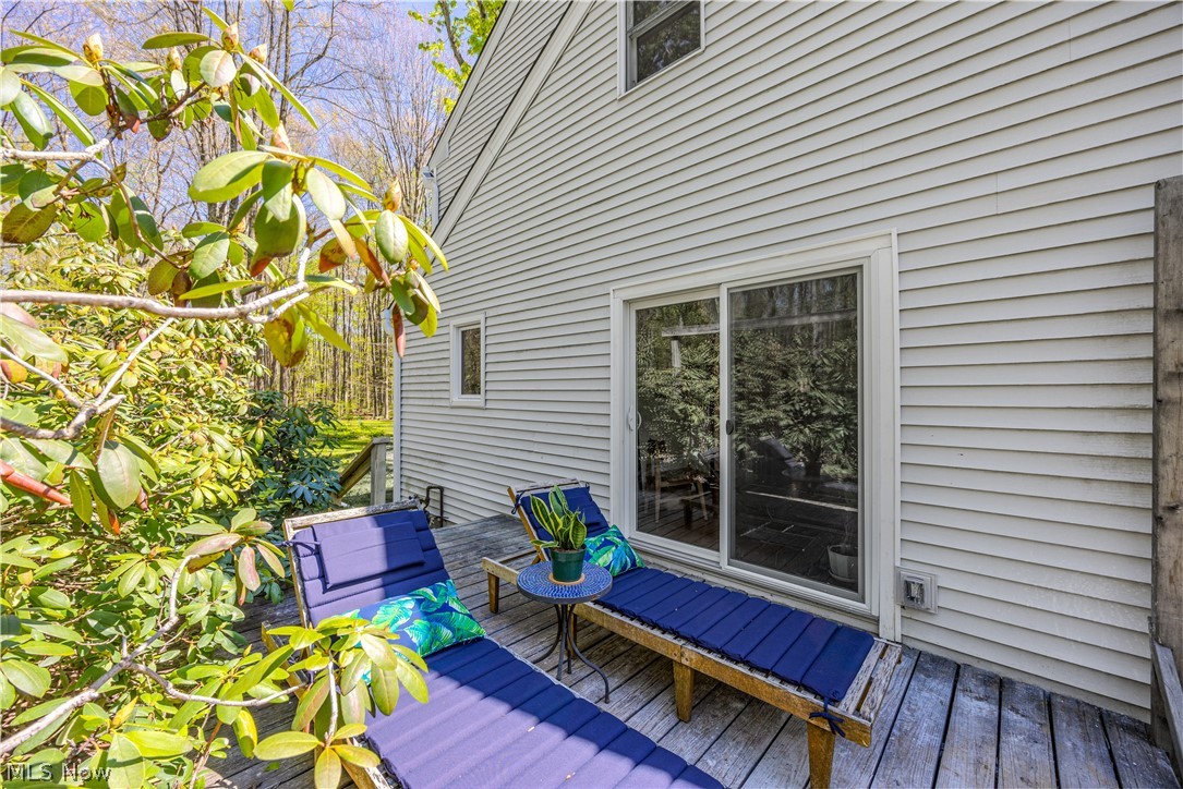 31599 Fairview Road Chagrin Falls, OH 44022 - Photo 27 of 50 The private side deck just off the Primary Bedroom
