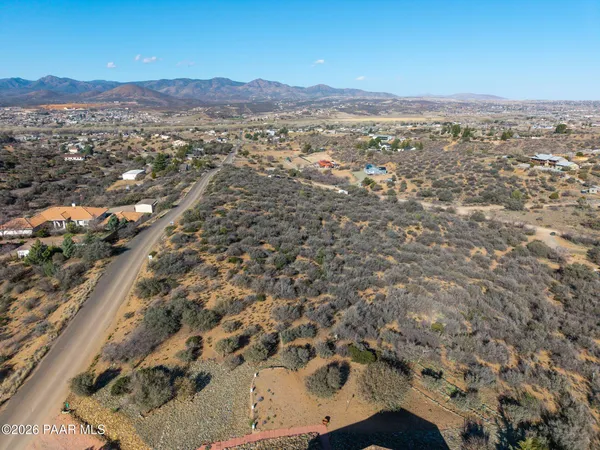 a view of city and mountain