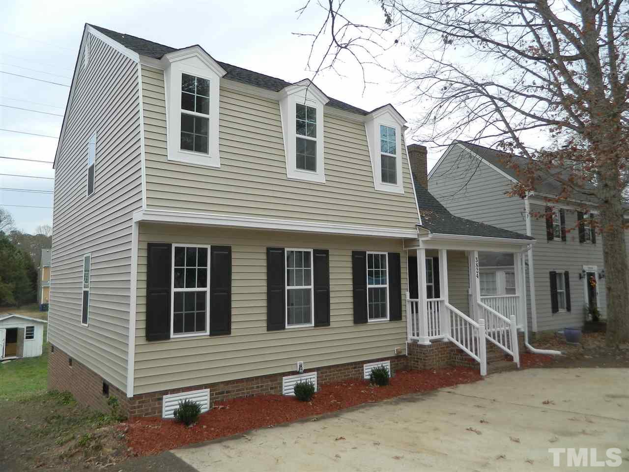 3824 Old Coach Road Raleigh, NC 27616 - Photo 25 of 25 a view of a house with a yard and large tree