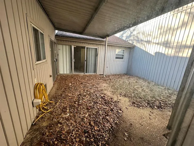 a view of a porch with a sink