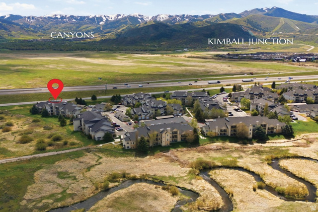 900 Bitner Road, Unit P20 Park City, UT 84098 - Photo 26 of 42 Aerial perspective featuring a residential complex with multiple buildings