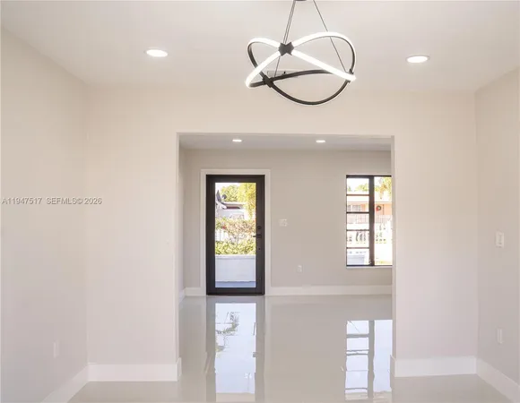 a view of an empty room