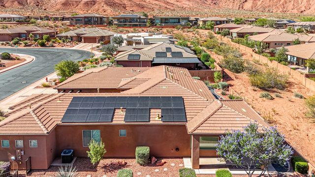 322 340 E Street Ivins, UT 84738 - Photo 58 of 61 Terracotta tile roof with integrated solar panels