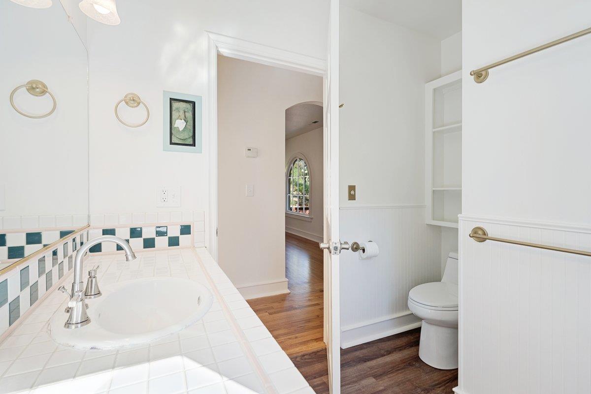 225 Owl Ridge Way Aptos, CA 95003 - Photo 20 of 26 a bathroom with a sink a toilet and shower