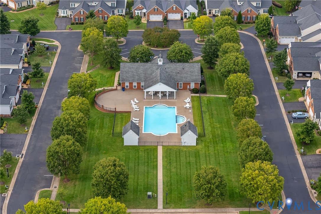 10011 Berry Pond Lane Mechanicsville, VA 23116 - Photo 45 of 47 an aerial view of a house with yard swimming pool and outdoor seating