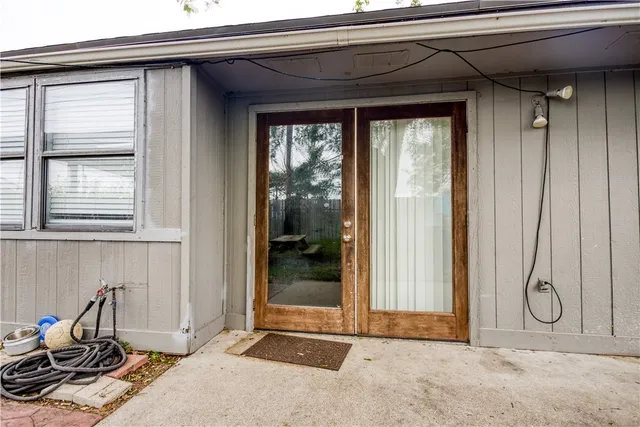 a front view of a house