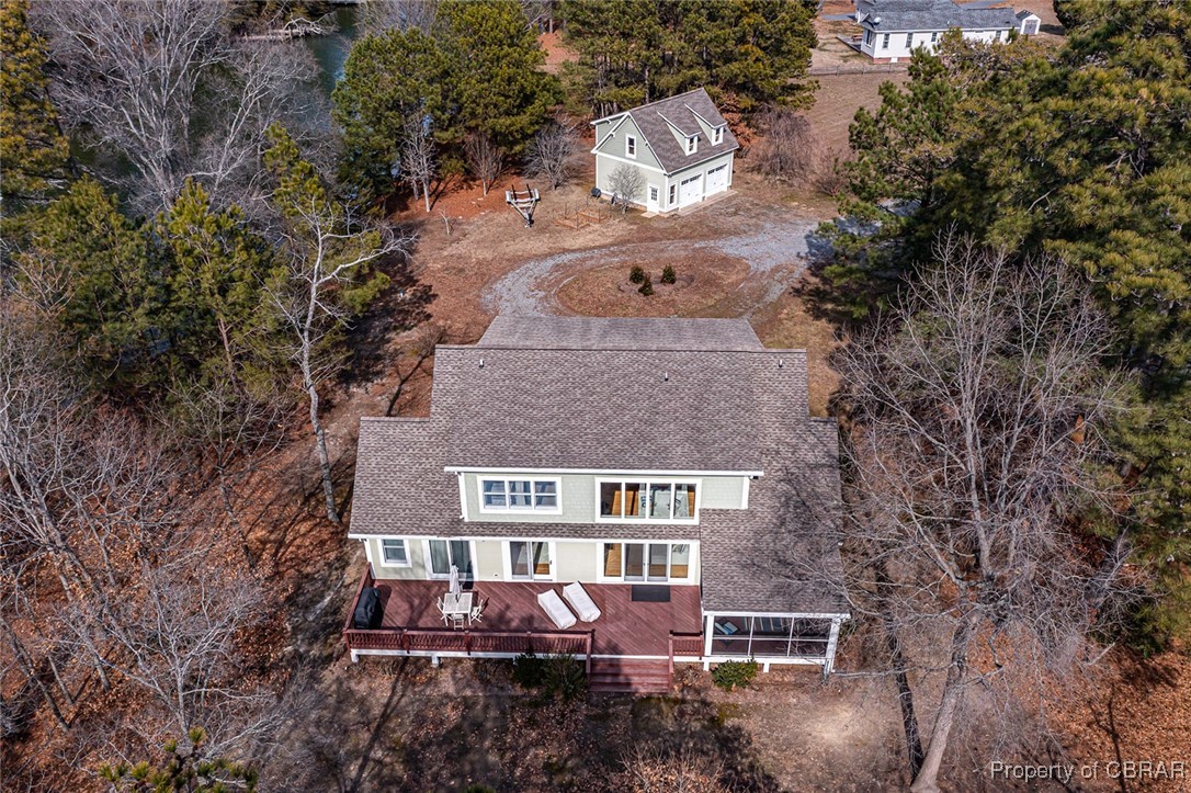 1828 Fleeton Road Reedville, VA 22539 - Photo 7 of 50 Full Rear Deck with Screened Porch