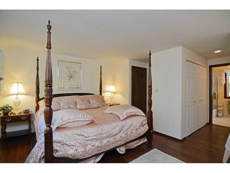 1736 Fox Chapel Road Pittsburgh, PA 15238 - Photo 13 of 25 Master Bedroom. Classic hardwood flooring underscores the upper level master suite, sporting ample closet space plus a private en suite bath.