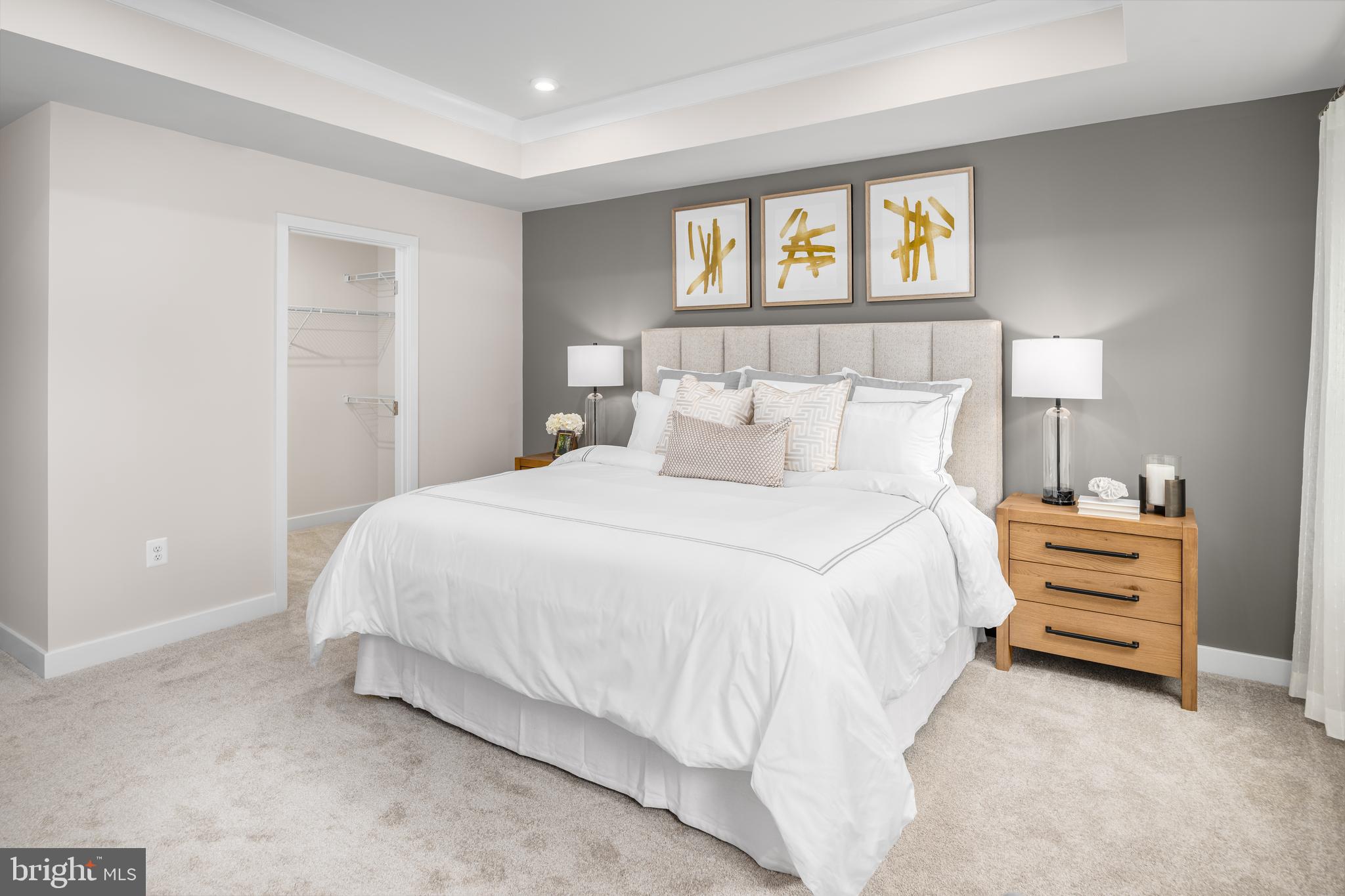 8428 Branch Side Way, Unit D Brandywine, MD 20613 - Photo 13 of 23 a bedroom with bed and painting on the wall