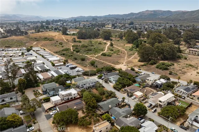 an aerial view of a city with lots of residential buildings