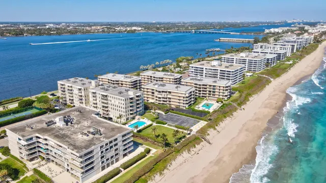 a view of a city with ocean