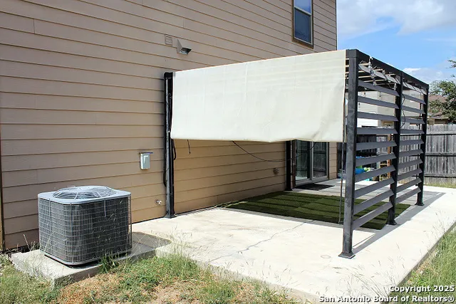 a view of entrance gate of building