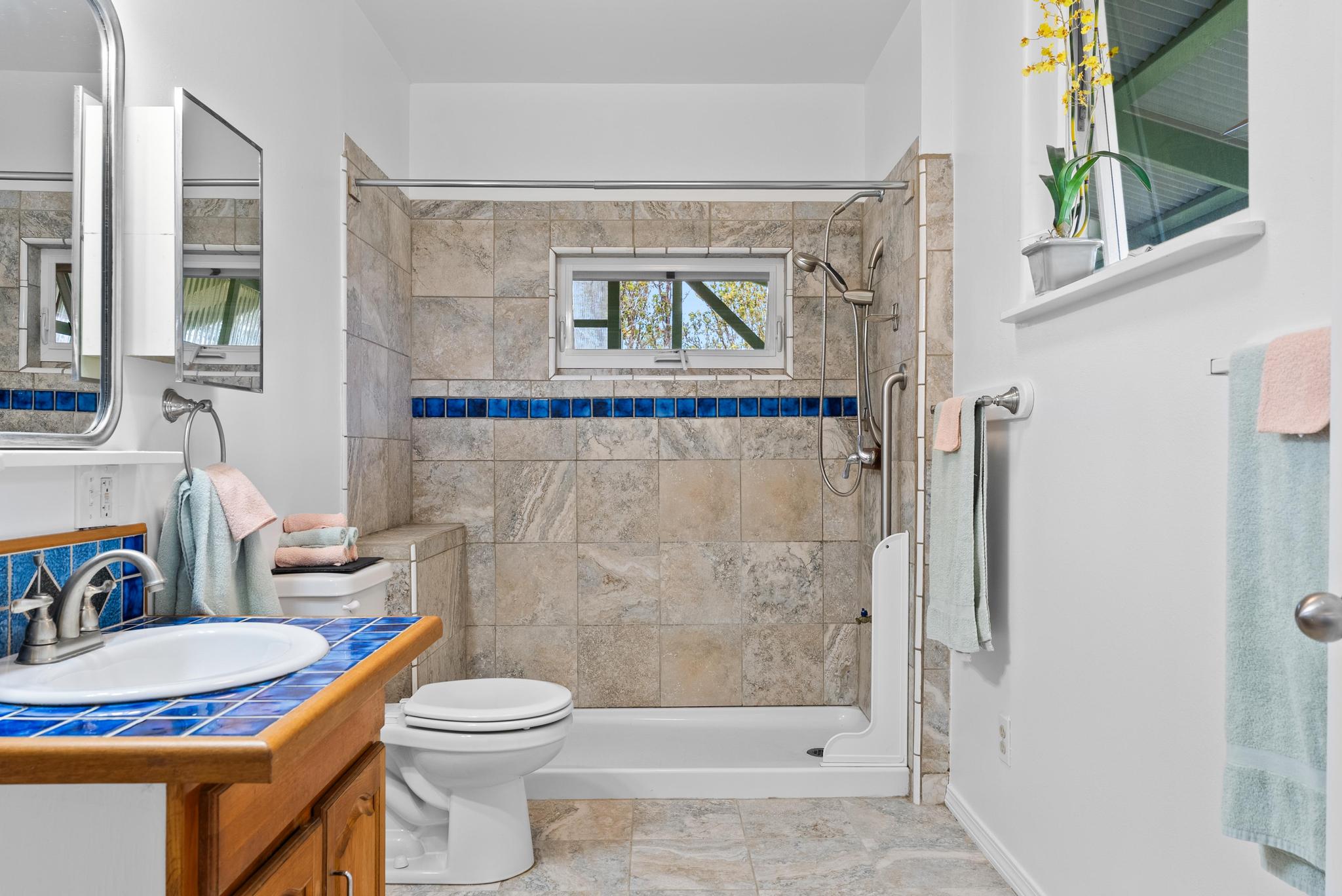 11-2449 Ohialani Road Mountain View, HI 96771 - Photo 8 of 10 a bathroom with a sink a toilet and shower