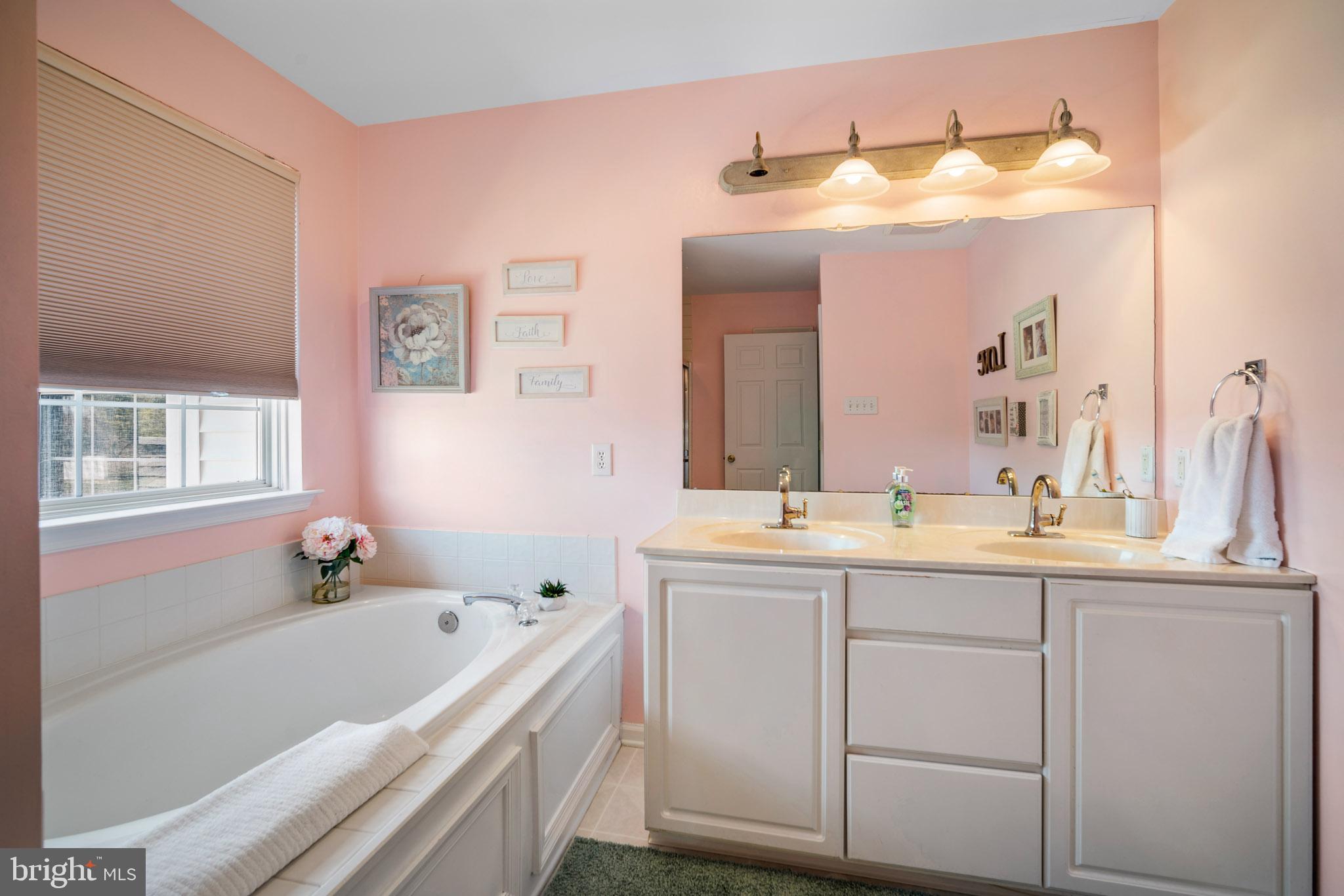 109 Brookside Way Mullica Hill, NJ 08062 - Photo 32 of 41 a bathroom with a tub a sink and mirror