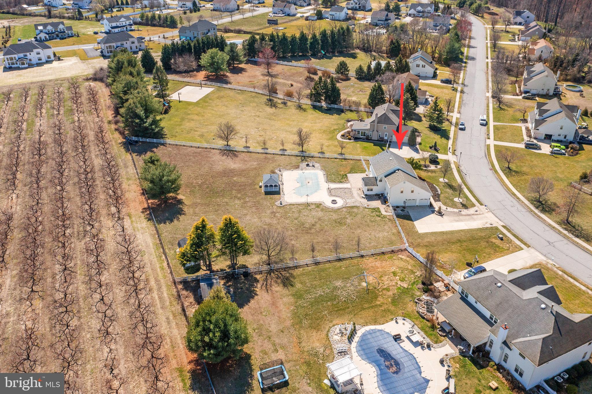 109 Brookside Way Mullica Hill, NJ 08062 - Photo 39 of 41 an aerial view of a house with a swimming pool
