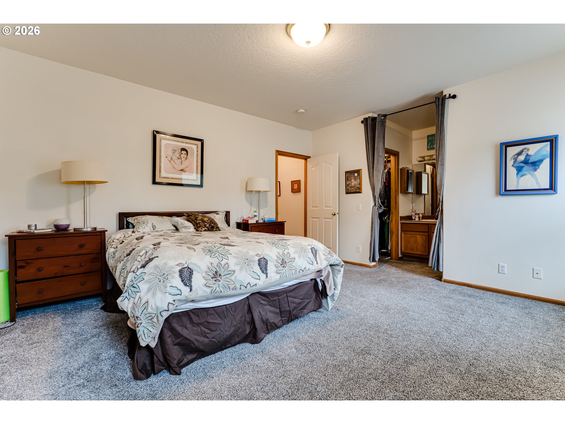 3513 Kendra Street Eugene, OR 97404 - Photo 33 of 45 a bed sitting in a bedroom and night stand