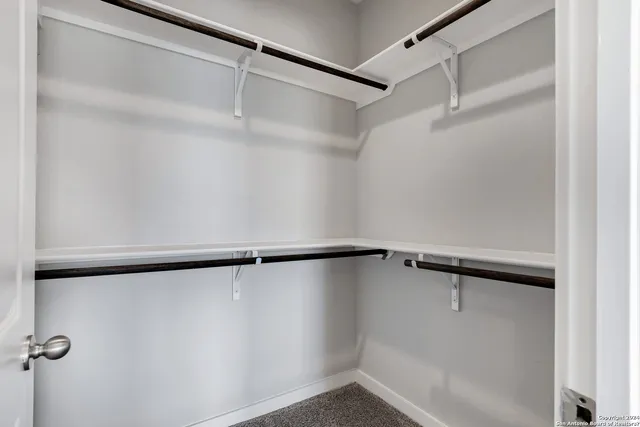 a close view of closet