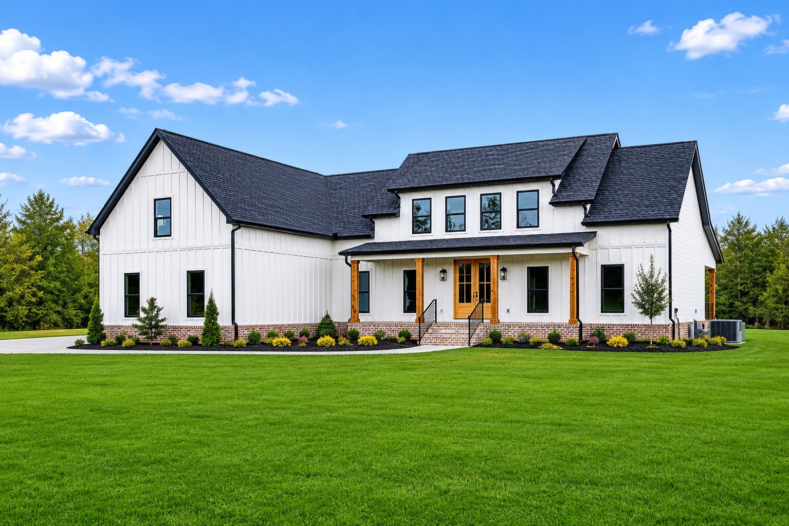 9665 McKee Road Lascassas, TN 37085 - Photo 63 of 73 a front view of a house with a garden and yard