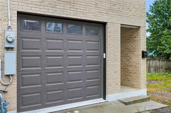 a view of front door of house