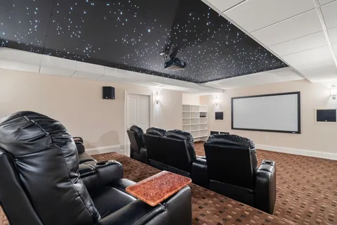 a room with furniture