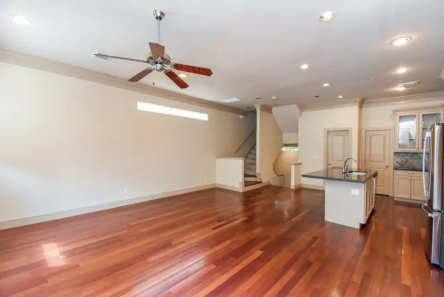 a view of an empty room