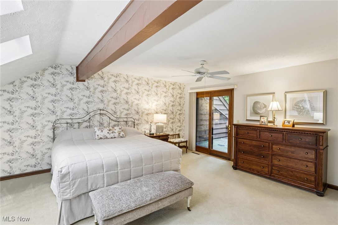 235 Solon Road, Unit D Chagrin Falls, OH 44022 - Photo 21 of 37 Bedroom featuring access to exterior
