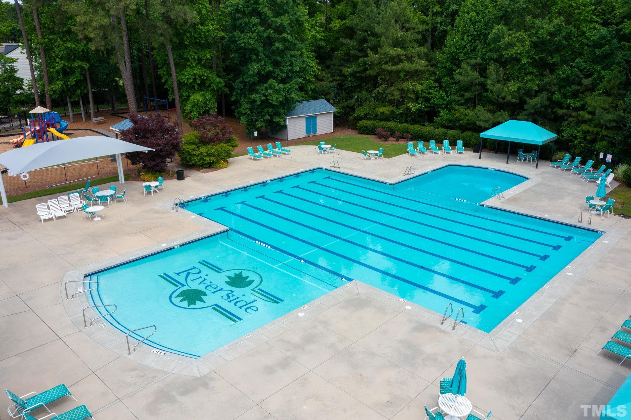 6010 Clarks Fork Drive Raleigh, NC 27616 - Photo 7 of 40 swimming pool view with a seating space