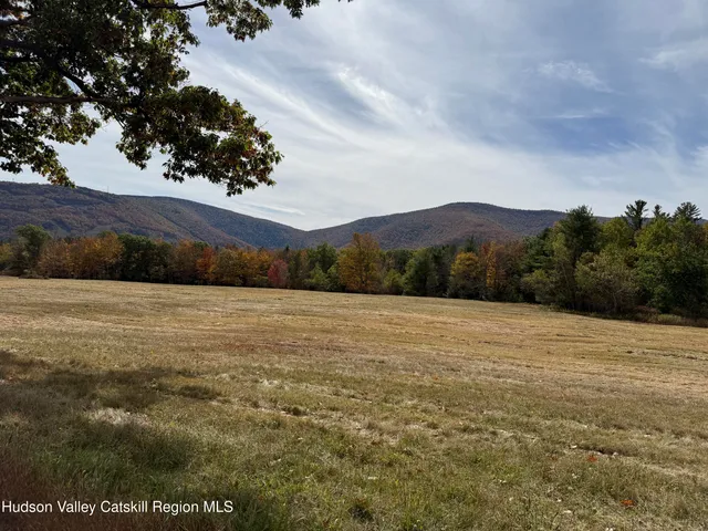 a view of an lake and mountain