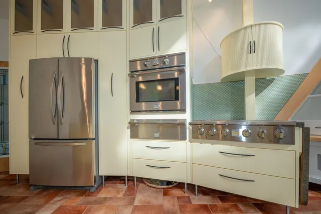 a view of a hallway with closet
