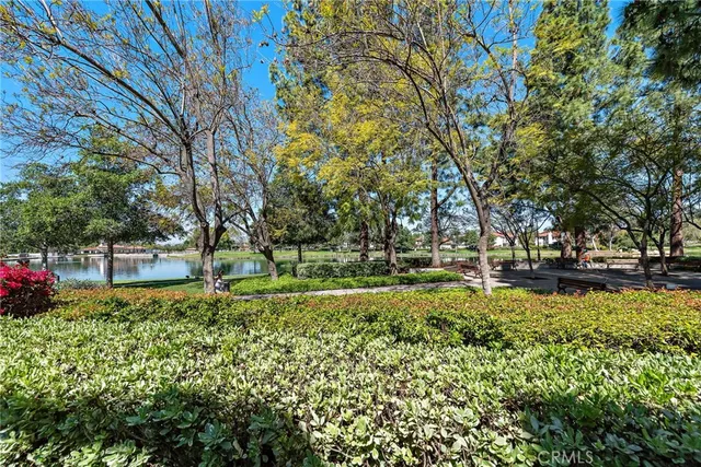 a view of backyard with green space