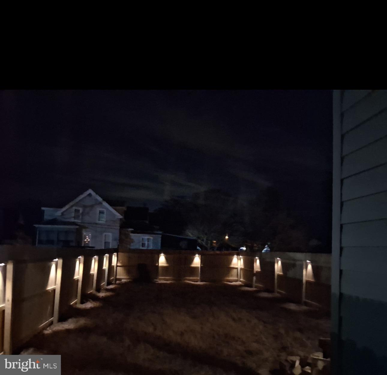 242 Grant Street Salem, NJ 08079 - Photo 15 of 16 Rear Yard Nighttime View