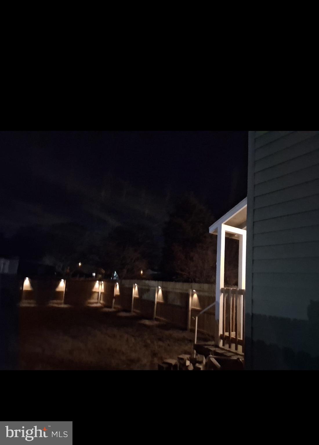 242 Grant Street Salem, NJ 08079 - Photo 16 of 16 Rear Yard Entrance Nighttime View