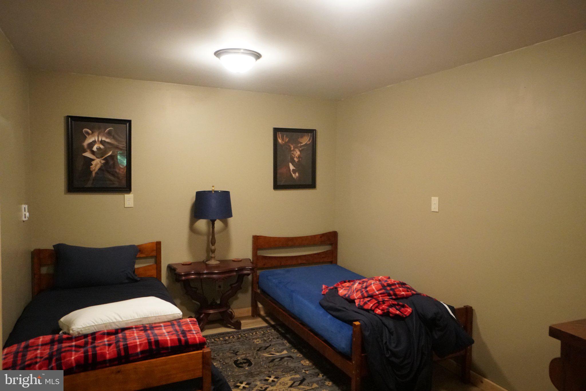 150 Sharp Ridge Lane Franklin, WV 26807 - Photo 46 of 69 Cozy twin bedroom with rustic charm.