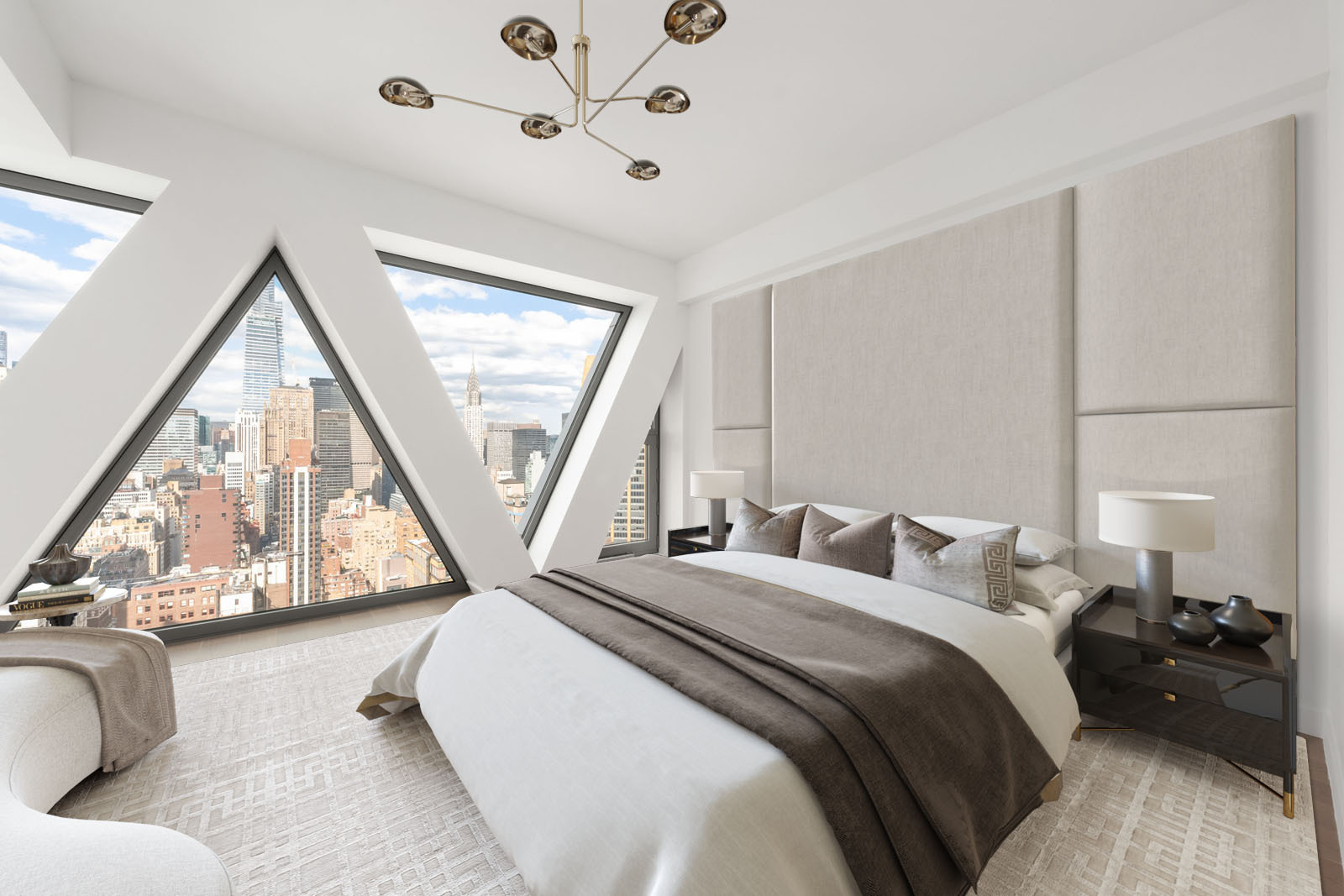 30 East 31st Street, Unit PH Manhattan, NY 10016 - Photo 5 of 10 a bedroom with a bed and a large window