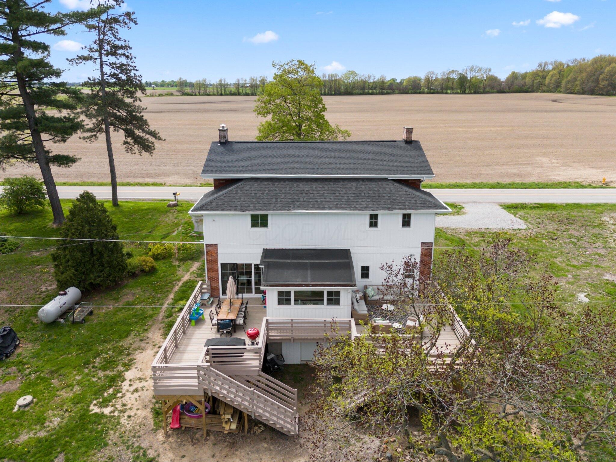 9214 Ashley Road Ashley, OH 43003 - Photo 56 of 77 Aerial of back