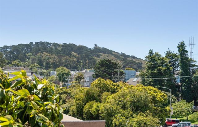 a view of a lake with a mountain in the background