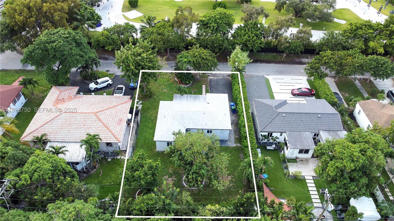 231 Northeast 43rd Street Miami, FL 33137 - Photo 24 of 35 an aerial view of house with yard