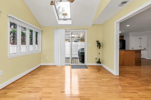 a house that has a window in front of it